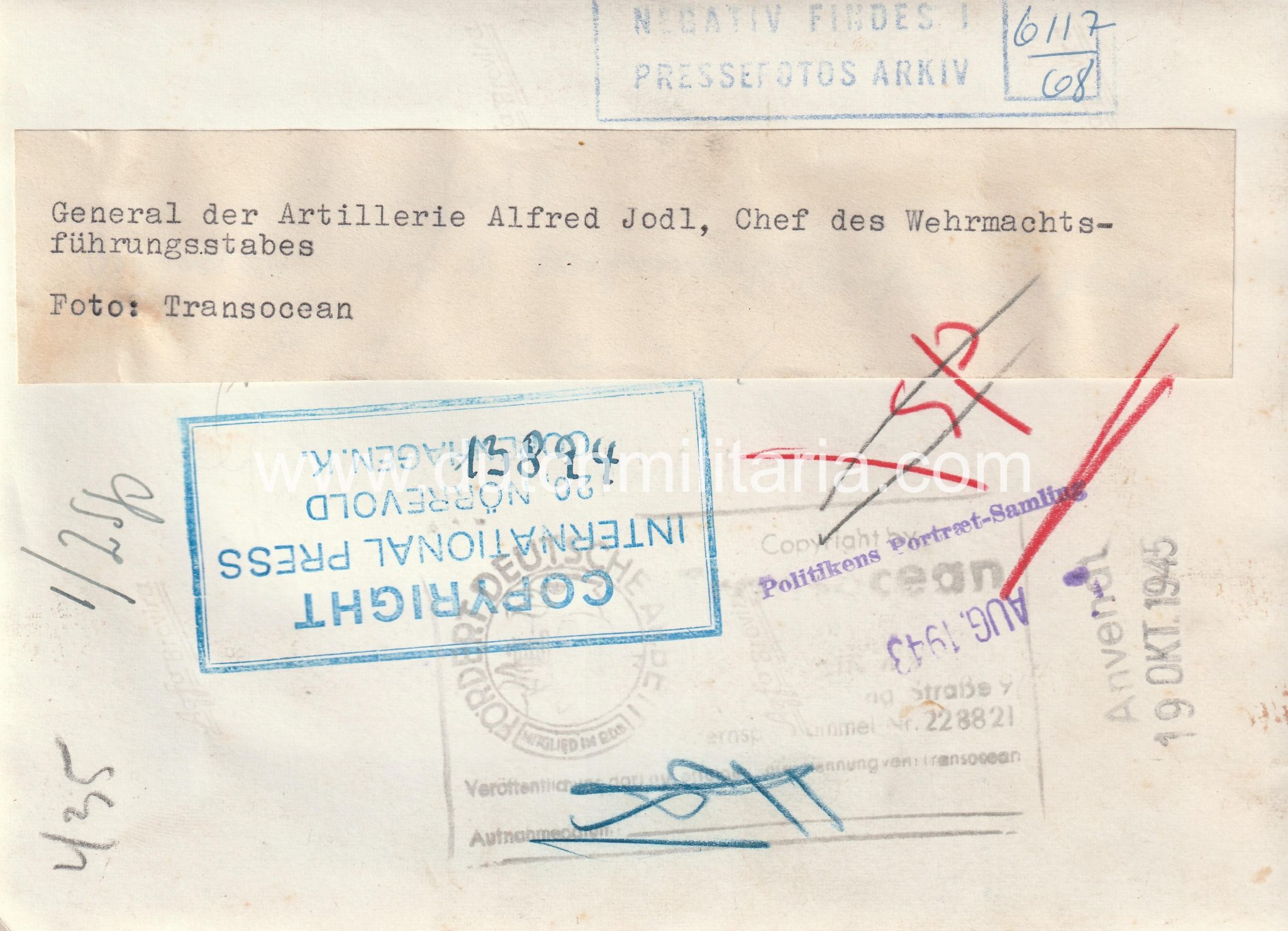 (Pressphoto) General der Artillerie Alfred Jodel (2) (Pressphoto) General der Artillerie Alfred Jodel