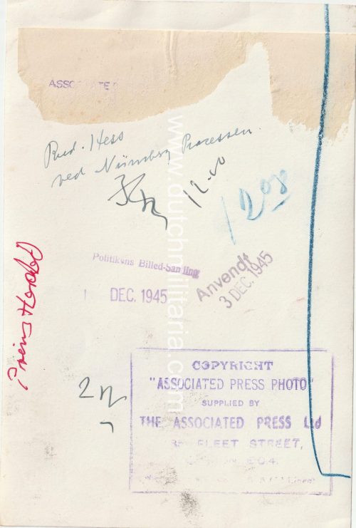 (Pressphoto) Rudolf Hess