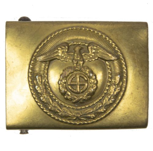 SA buckle with sunwheel swastika
