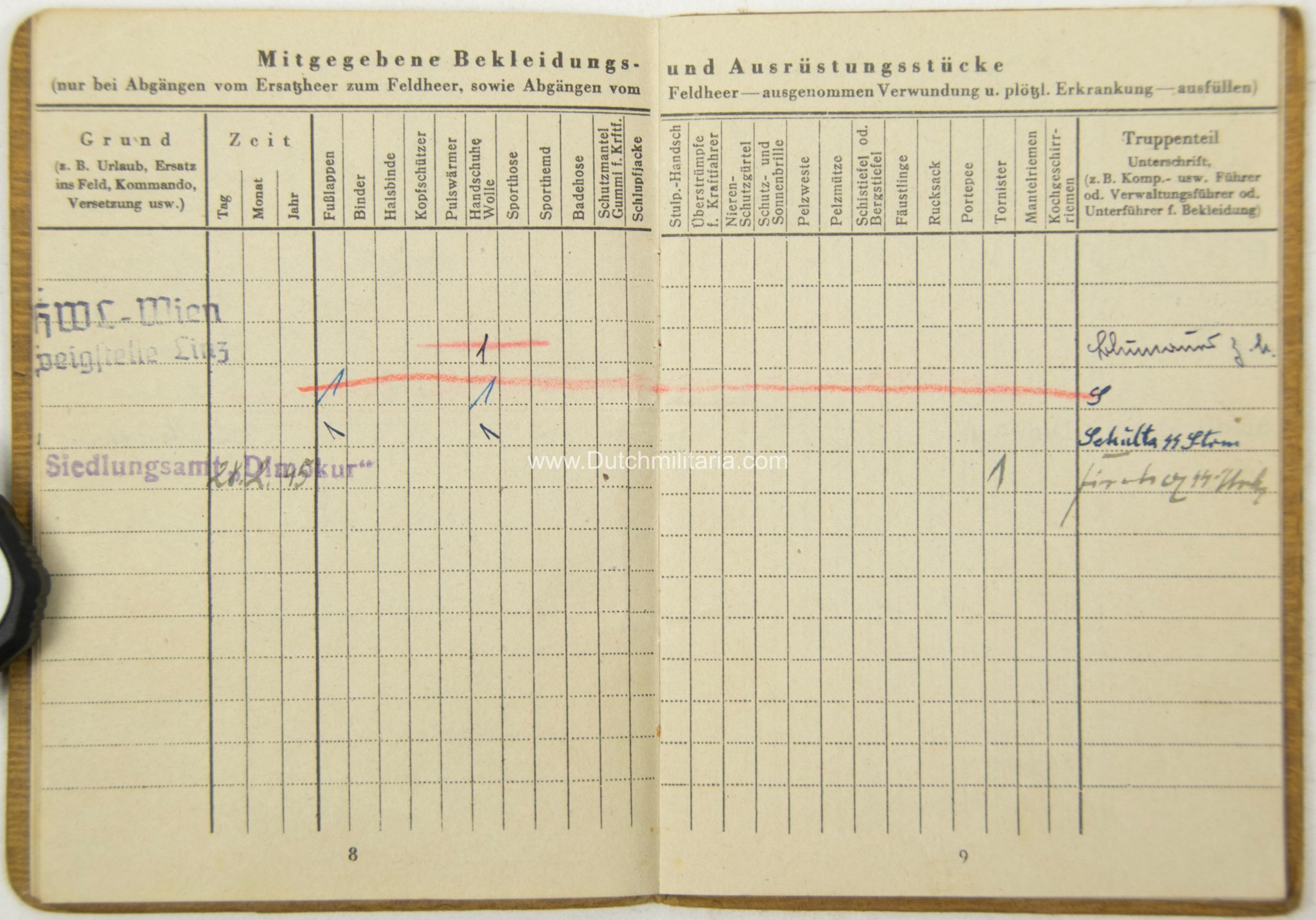 SS Soldbuch - Hungarian Volunteer 13./SS-Pz.Gren. Rgt.40 - Image 8