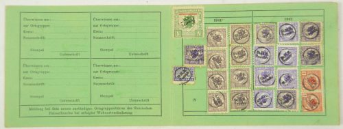 Steirischer Heimatbund Mitgliedskarte (1941)