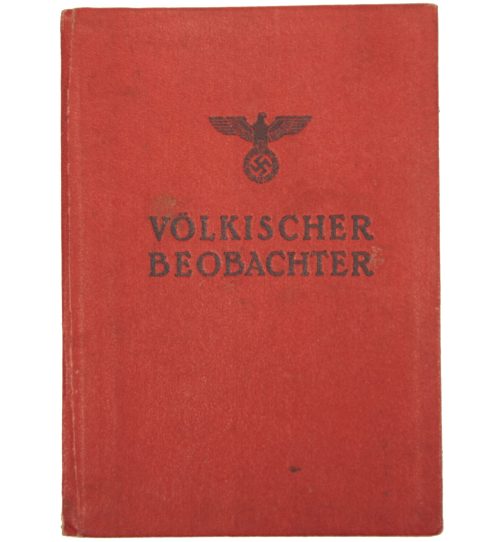 Völkischer Beobachter employeesales or canvassing pass (1938)