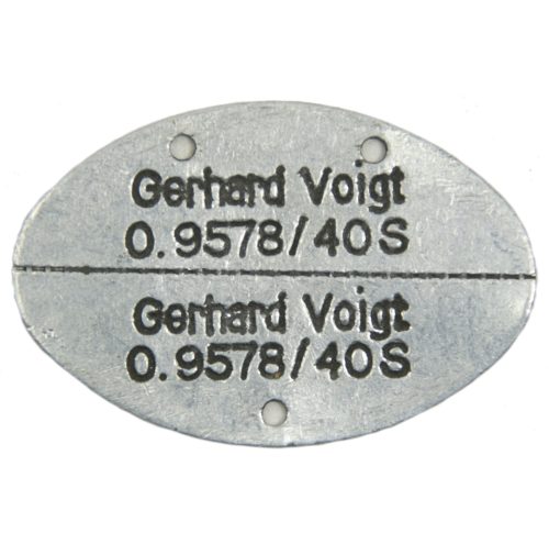 WWII Kriegsmarine (KM) Erkennungsmarke Named Nr. 0.957840S