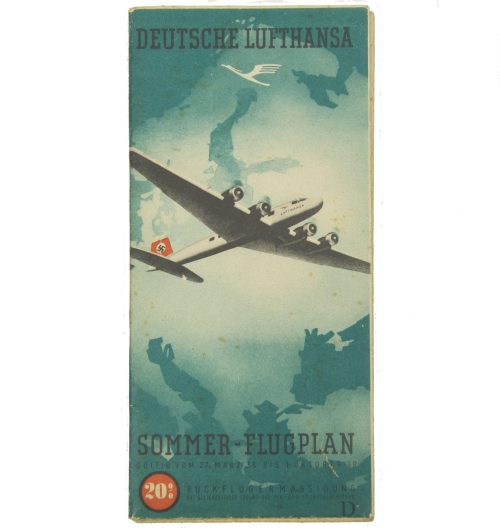 Deutsche Lufthanse Sommer-Flugplan (1938)