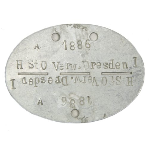 Erkennungsmarke (EKM) H Sto Verw. Dresden I