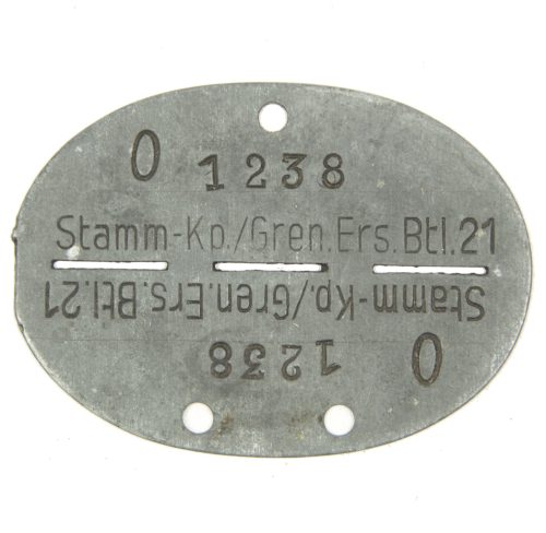 Erkennungsmarke (EKM) Stamm0Kp.Gren.Ers.Btl.21