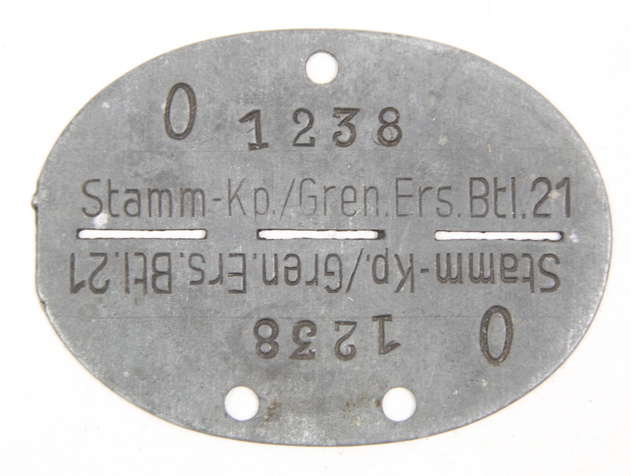 Erkennungsmarke (EKM) Stamm0Kp.Gren.Ers.Btl.21 (2) Erkennungsmarke (EKM) Stamm0Kp.Gren.Ers.Btl.21