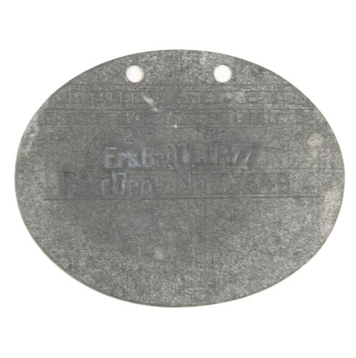 Erkennungsmarke (EKM) WWI Ers. Batl. L.I.R.77 Rekr. Dep. Nr.10 649