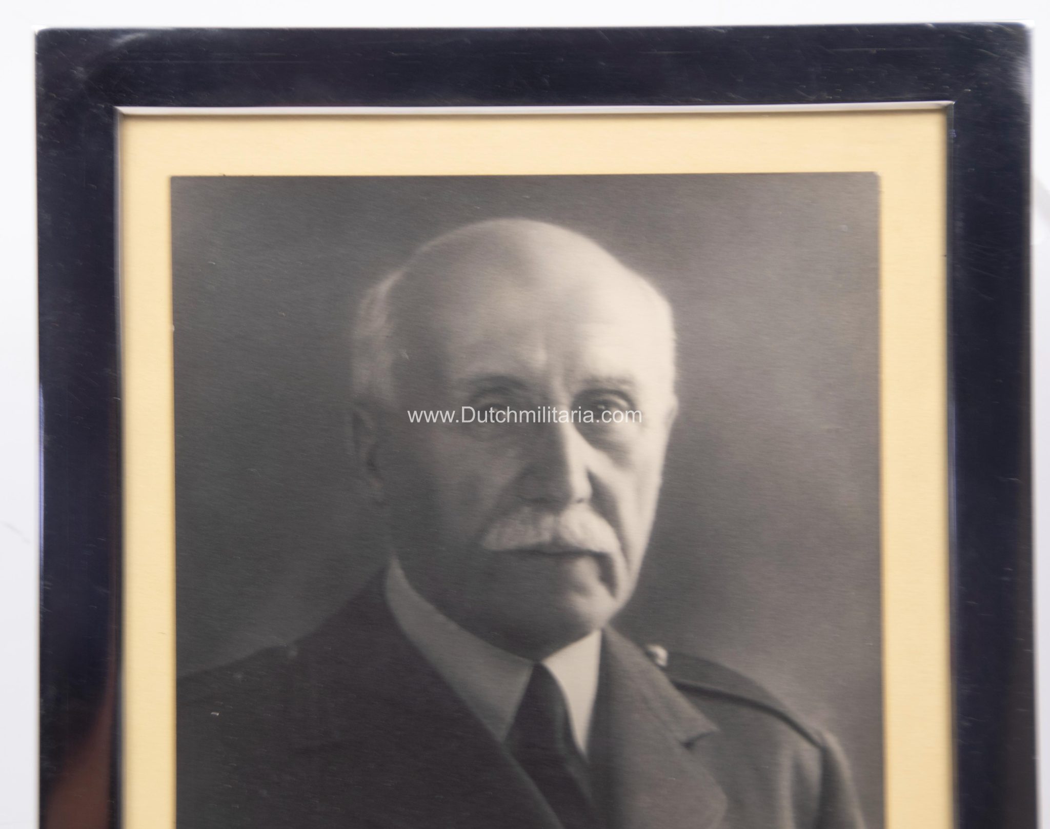 (France) Marshal Pétain framed photo + dedication - RARE - Image 5