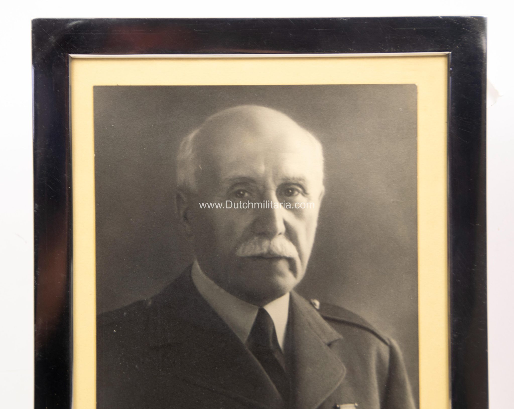 (France) Marshal Pétain framed photo + dedication - RARE - Image 8