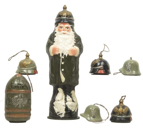 German patriotic group Christmas figures candy holders - VERY RARE