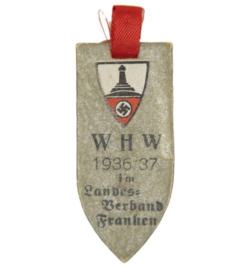 Kyffhäuserbund Winterhilfswerk (WHW) 1936-37 im Landesverband Franken abzeichen