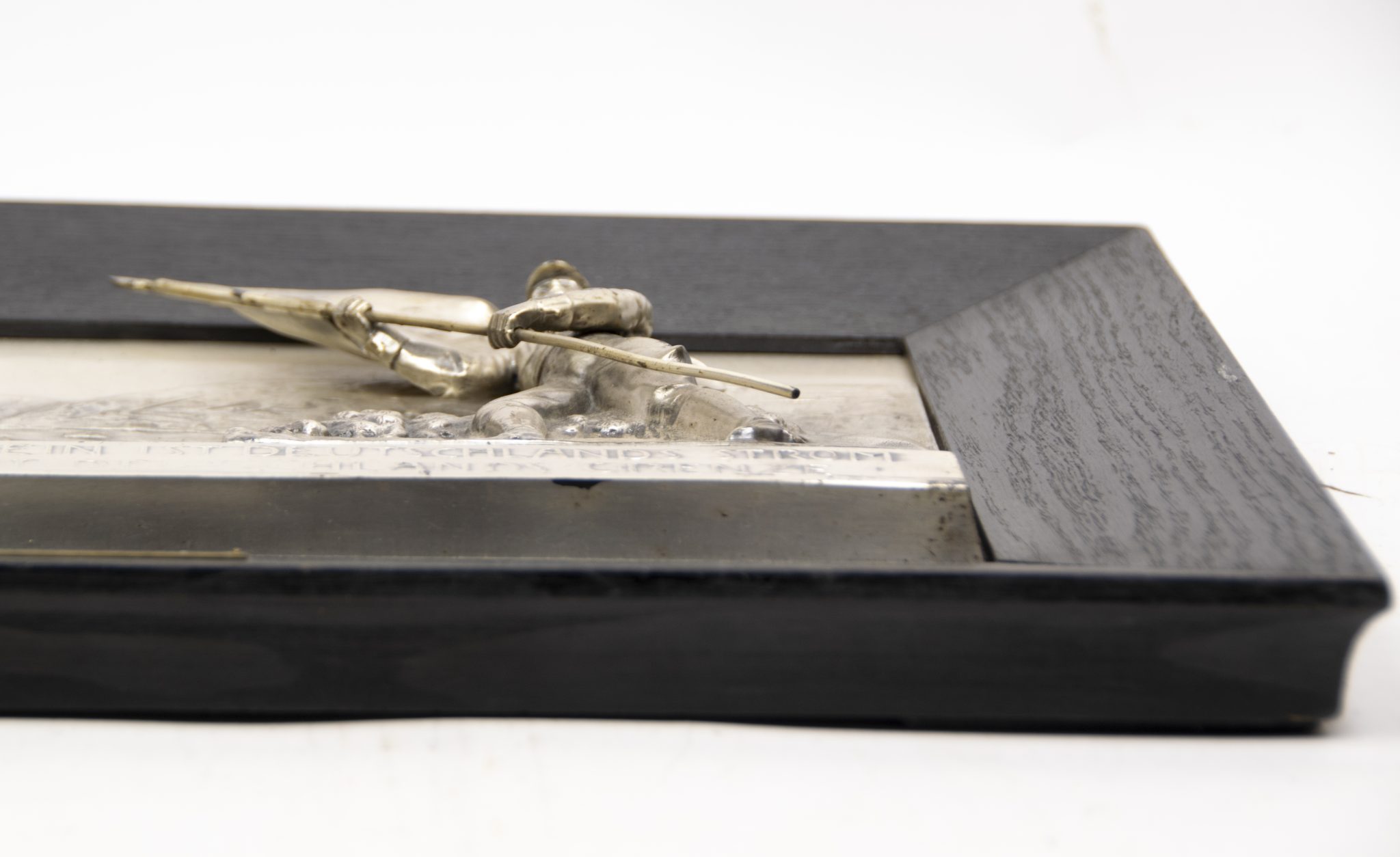 Large N.S.D.A.P Ortsgruppe Atzbach 1940 plaque Der Rhein ist Deutschlands Strom - Nicht Deutschlands Grenze (49x33 cm) - Very Rare