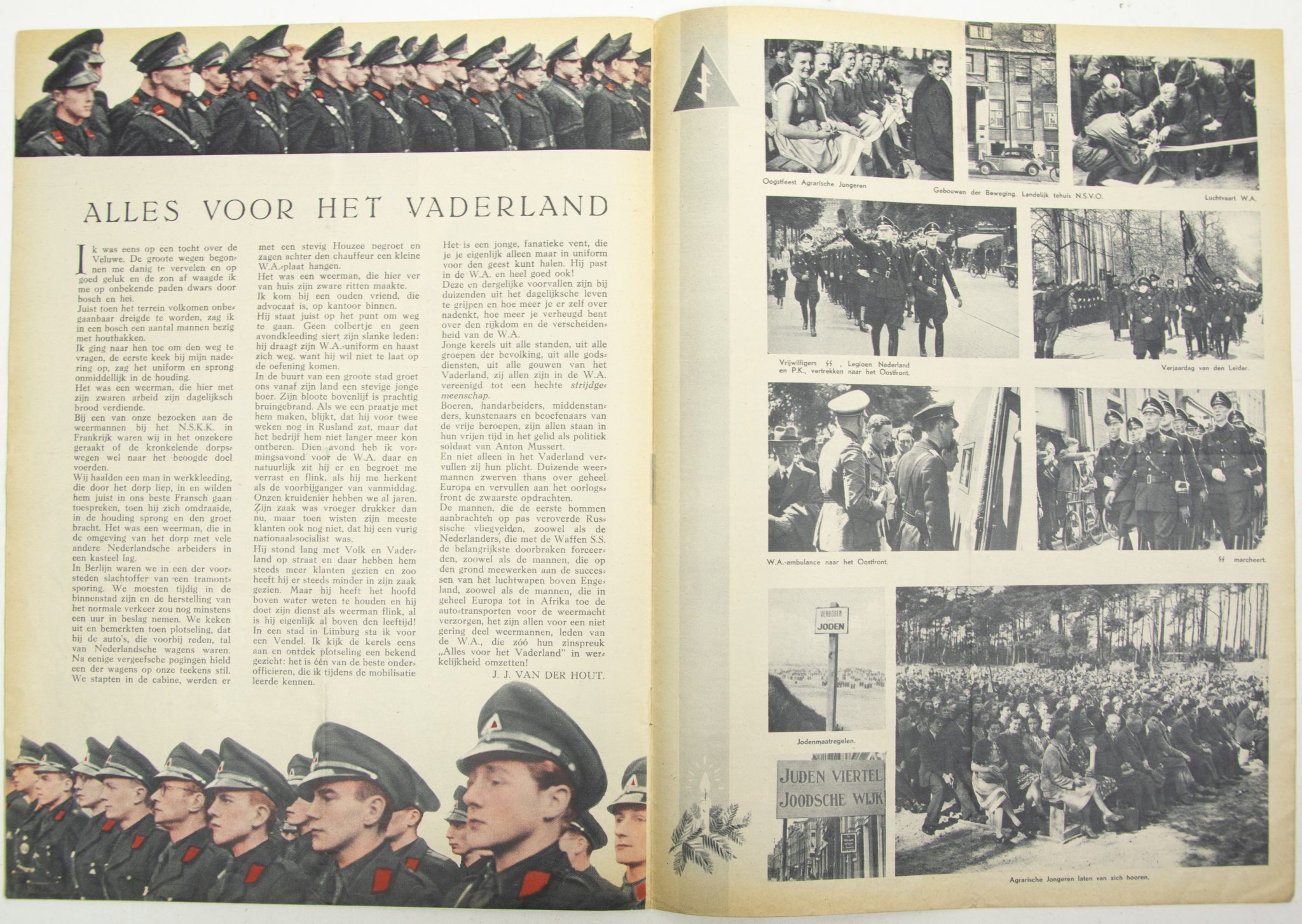 (NSB) Fotonieuws de Spiegel der Beweging 1e jaargang - Kerstnummer 1941