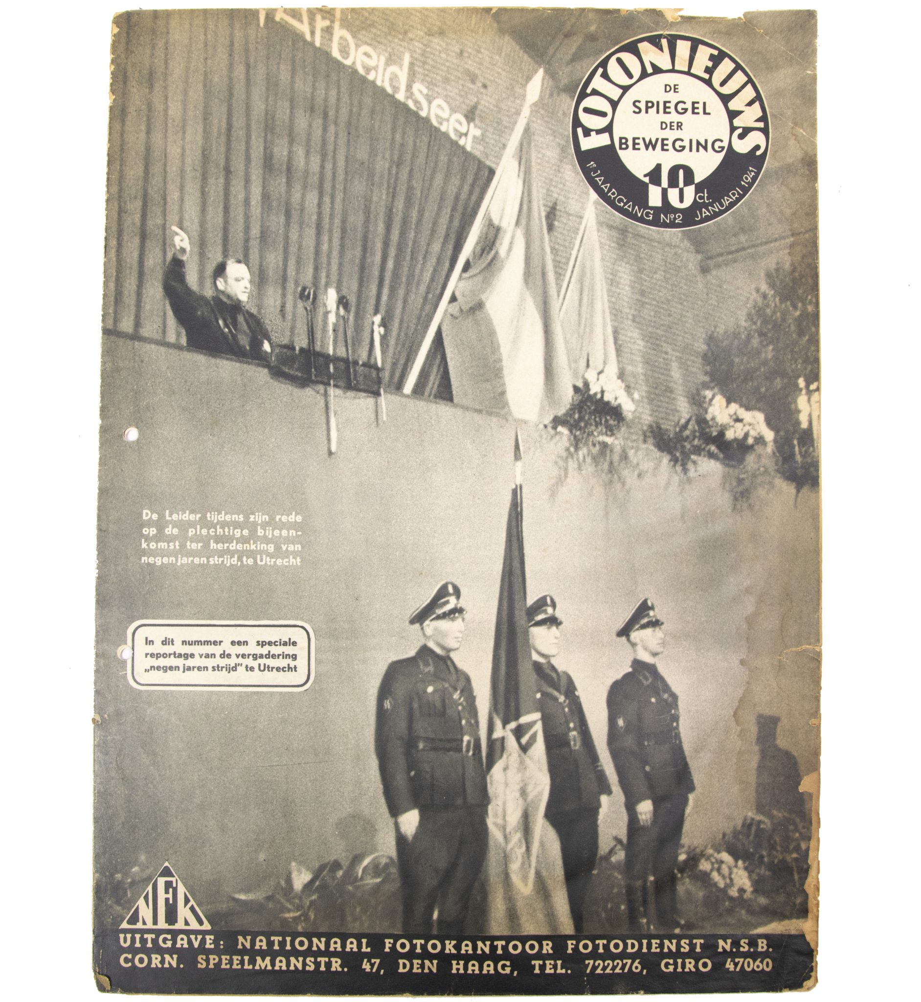 (NSB) Fotonieuws de Spiegel der Beweging 1e jaargang No.2 - RARE
