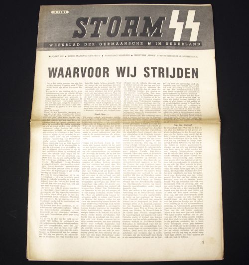 (Newspaper) Storm SS – Derde Jrg. Nr. 52 – 31 maart 1944