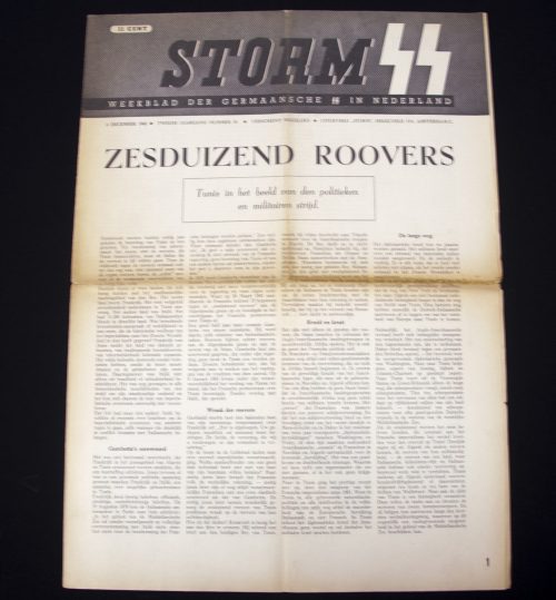 (Newspaper) Storm SS – Tweede Jrg. Nr. 35 – 4 December 1942 (Kongsvinger Nordic SS School article)