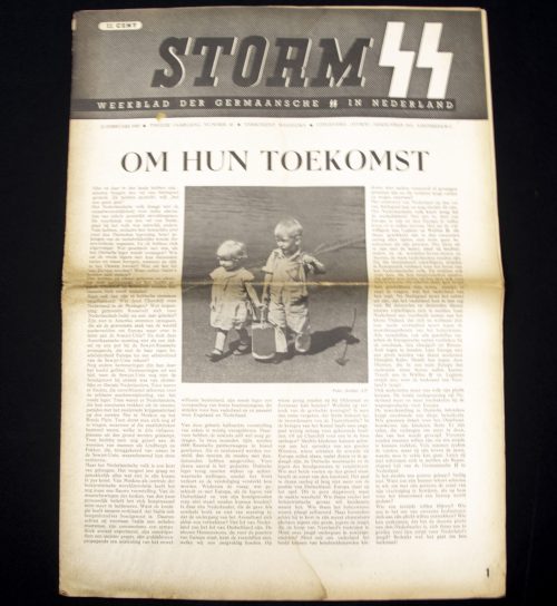 (Newspaper) Storm SS – Tweede Jrg. Nr. 45 – 12 Februari 1943 (General Seyffardt article)