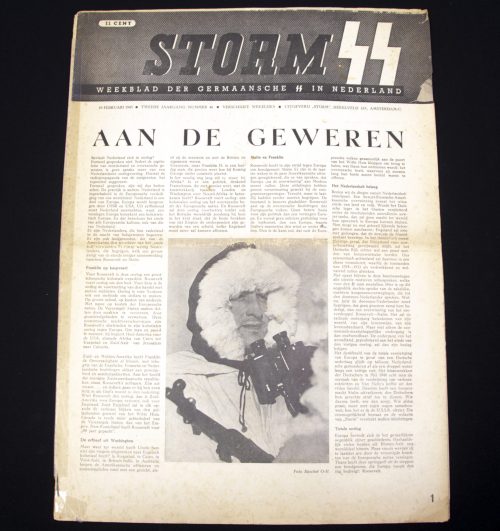 (Newspaper) Storm SS – Tweede Jrg. Nr. 46 –19 Februari 1943 (Junkerschule Tölz Article)