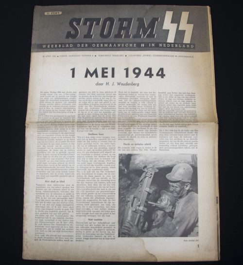 (Newspaper) Storm SS – Vierde Jrg. Nr. 4 – 28 April 1944