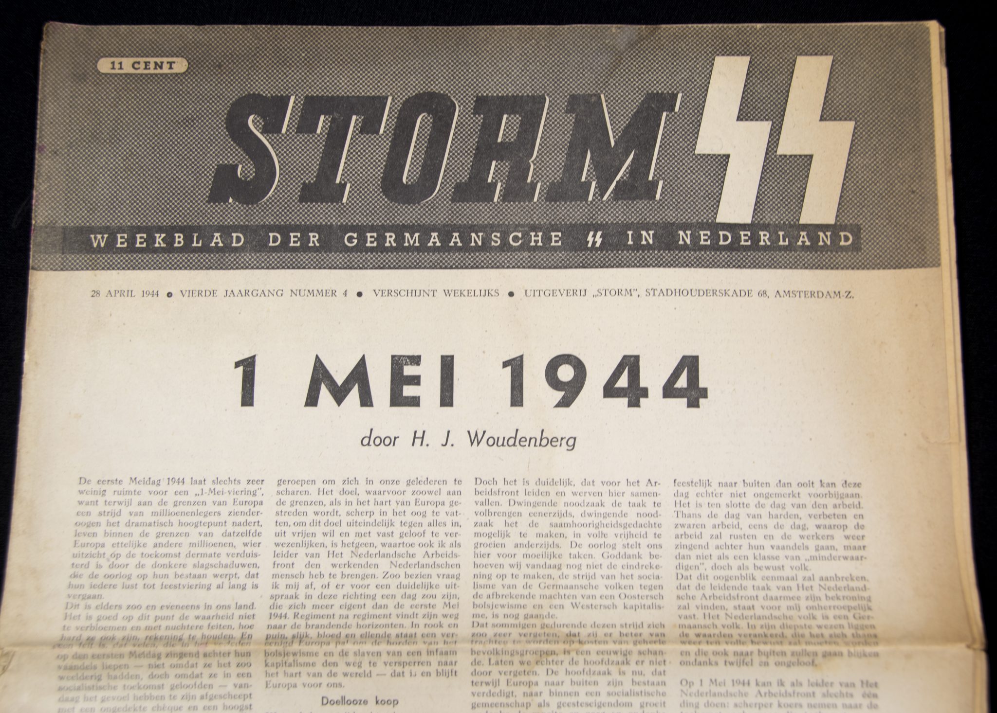 (Newspaper) Storm SS – Vierde Jrg. Nr. 4 – 28 April 1944 (2) (Newspaper) Storm SS – Vierde Jrg. Nr. 4 – 28 April 1944