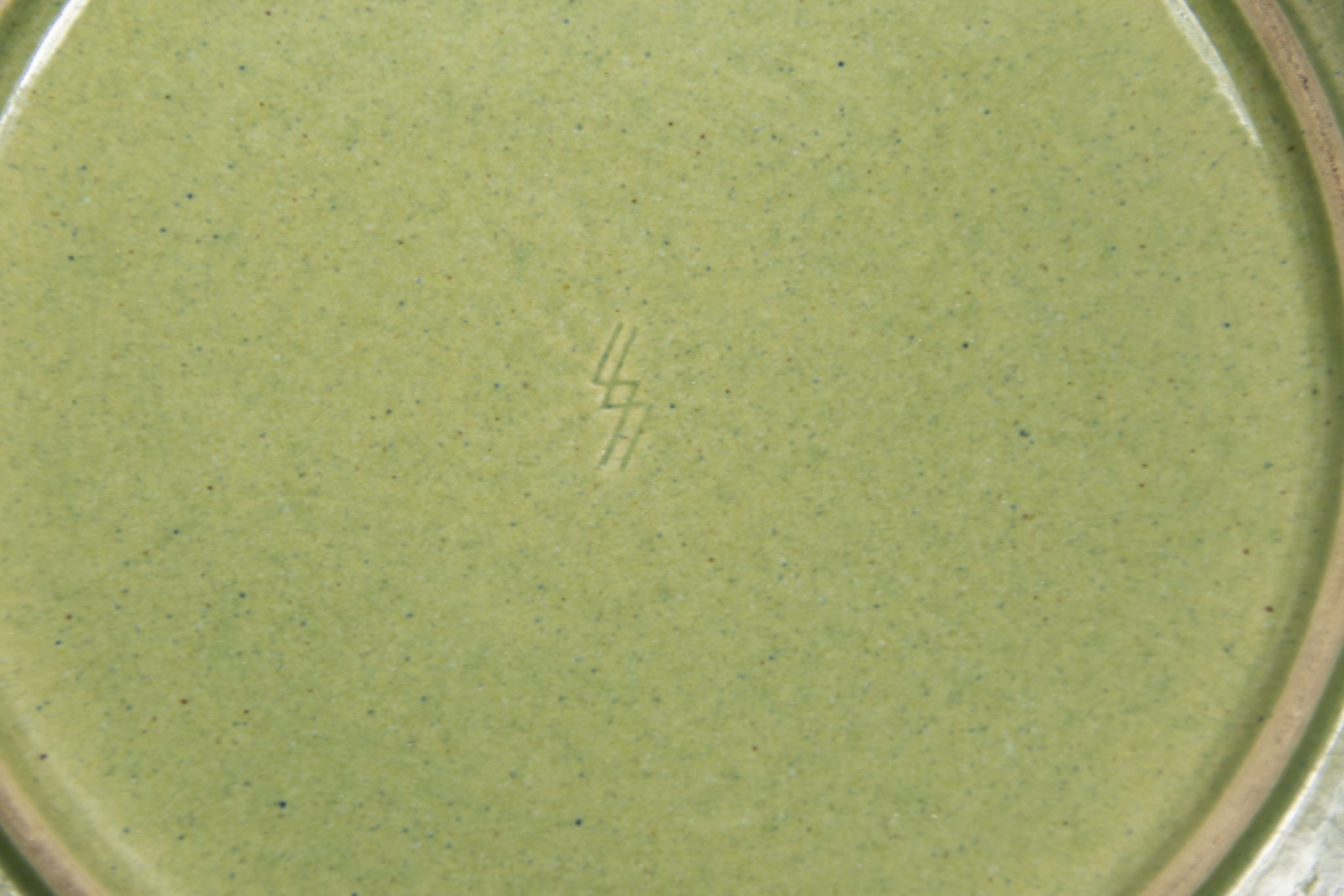 (Plate) SS Allach Großer Keramikteller mit germanischen Motiven