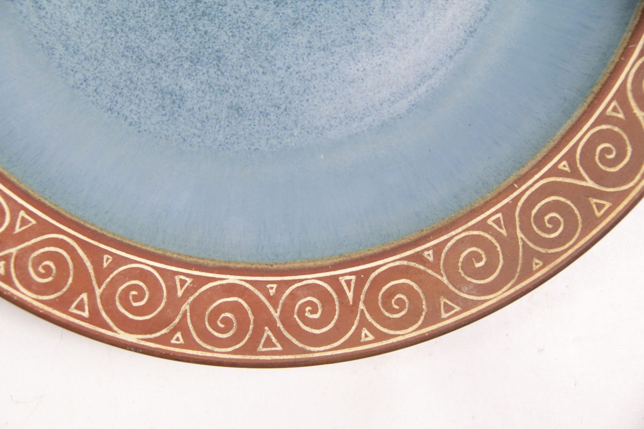 (Plate) SS Allach Großer Keramikteller mit germanischen Motiven