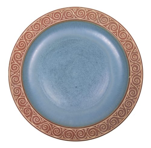 (Plate) SS Allach Großer Keramikteller mit germanischen Motiven