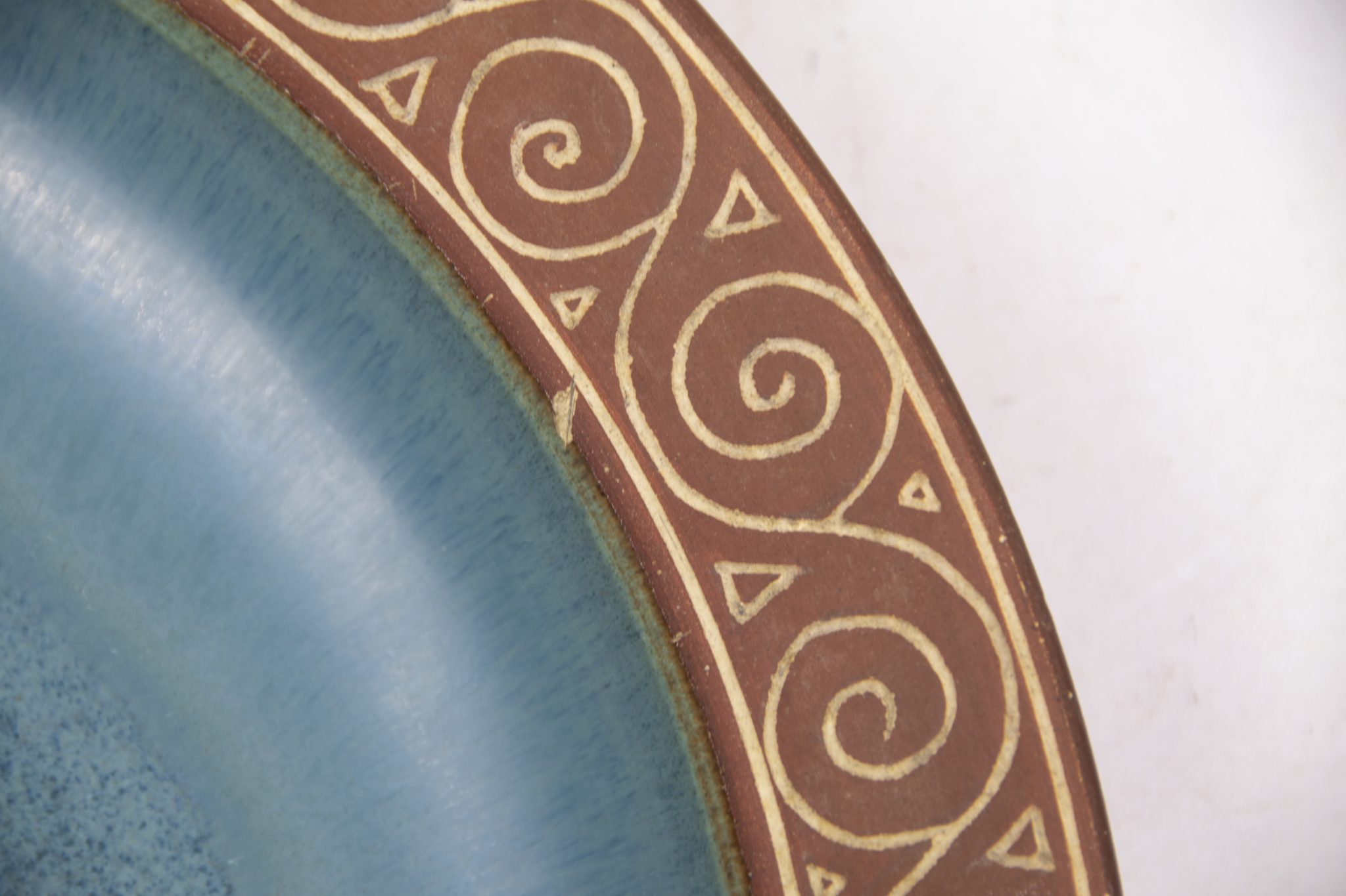 (Plate) SS Allach Großer Keramikteller mit germanischen Motiven