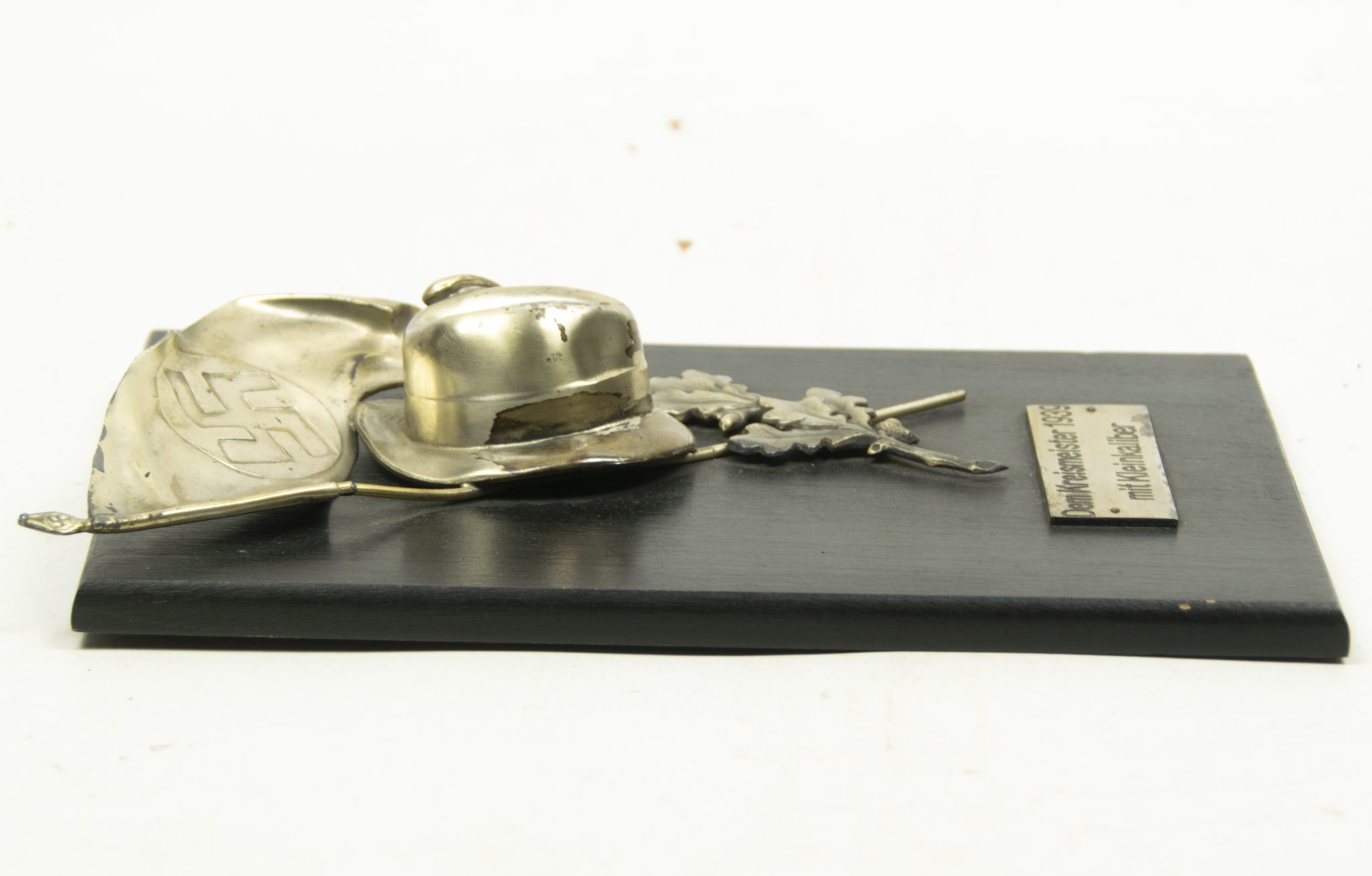 Shooting wallplaque Dem Kreismeister 1939 mit Kleinkaliber (25x16 cm) - Rare