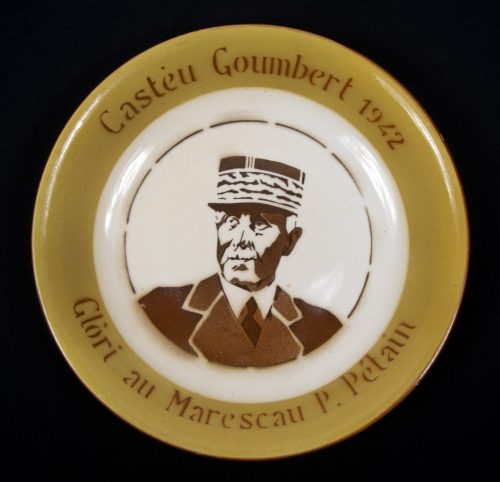 (Vichy France) Plate Maréchal Philippe Pétain