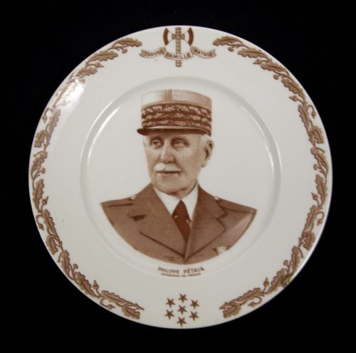 (Vichy France) Plate Maréchal Philippe Pétain