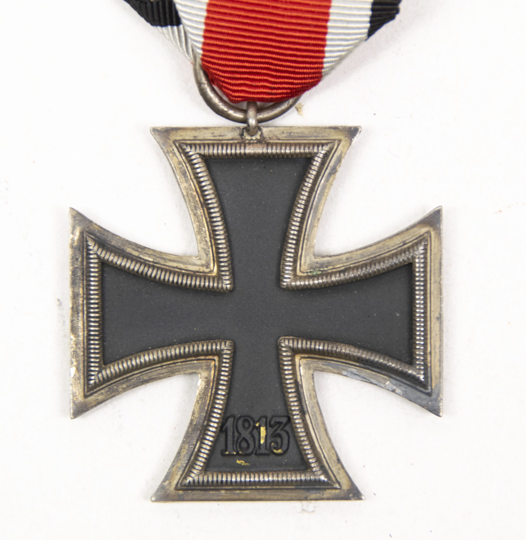 Eisernes Kreuz Zweite Klasse (EK2) / Iron Cross second Class (Brass core) maker Otto Schickle - rare - Image 4