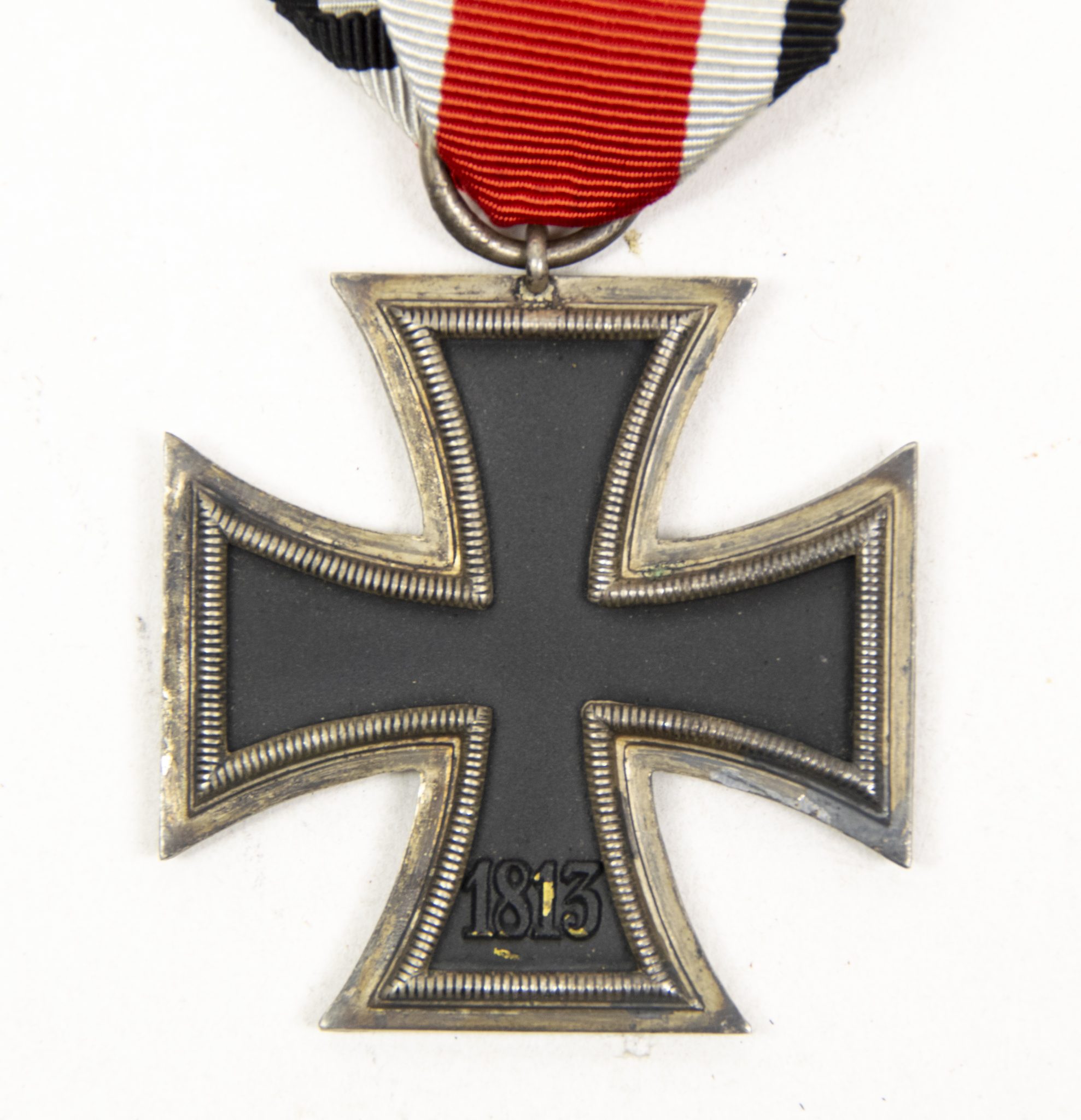 Eisernes Kreuz Zweite Klasse (EK2) / Iron Cross second Class (Brass core) maker Otto Schickle - rare - Image 5