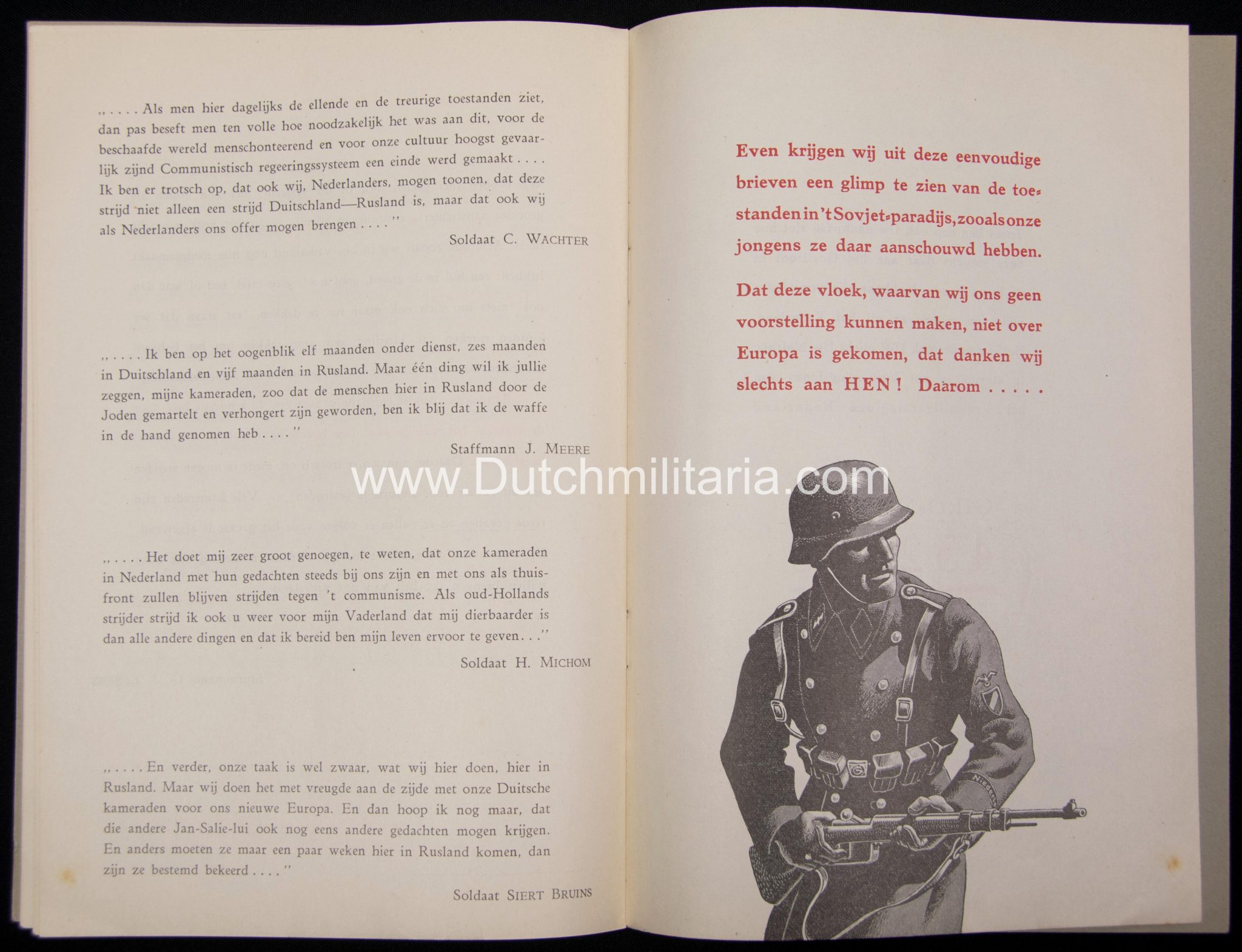 1942), Wij danken u, ’s-Gravenhage Verzorgingsfonds Vrijwilligerslegioen Nederland, 16 p.
