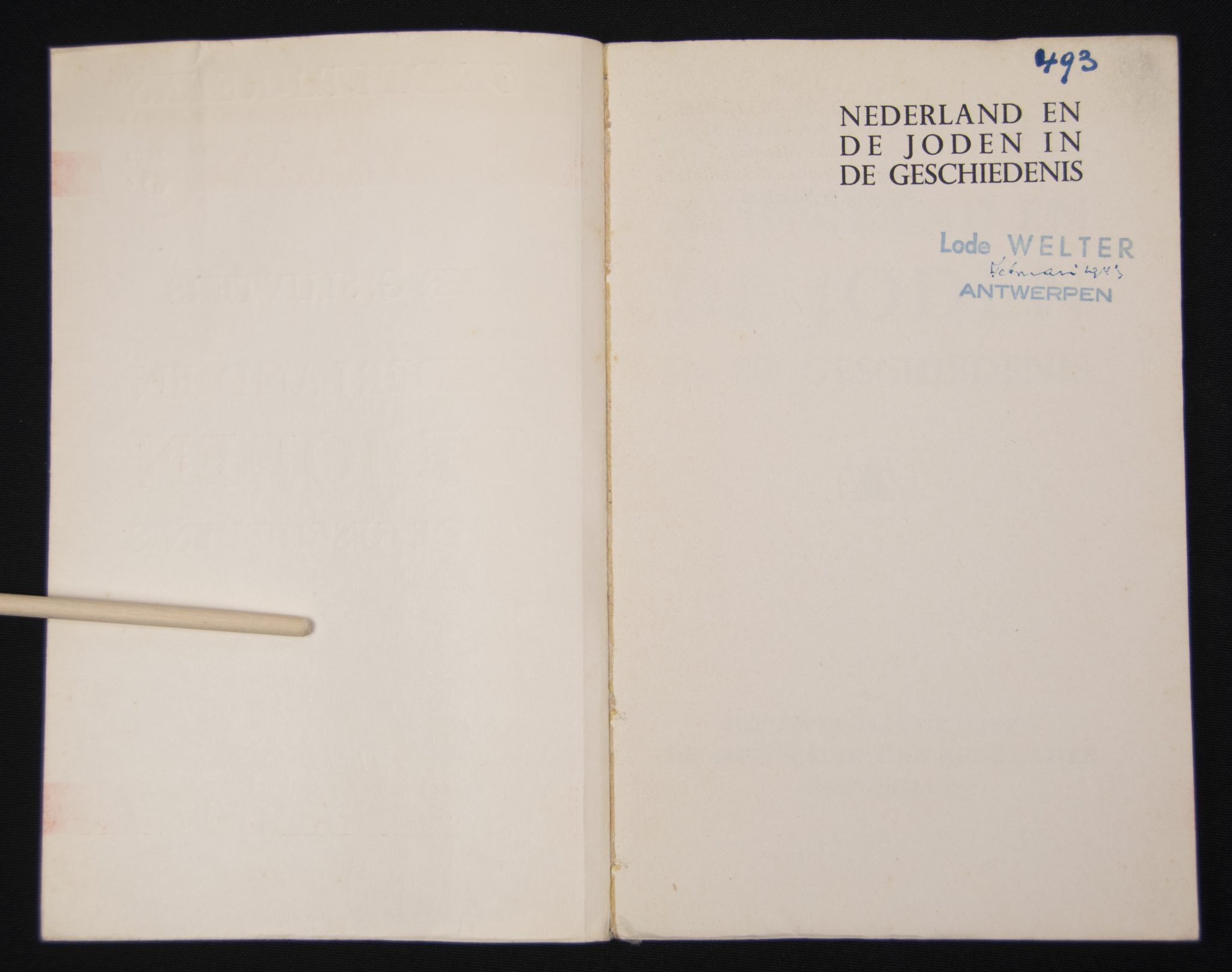 (Book) Mr. G. Sluyters – Nederland en de Joden in de geschiedenis (Amsterdamsche Keurkamer) (1942) (Book) Mr. G. Sluyters - Nederland en de Joden in de geschiedenis (Amsterdamsche Keurkamer) (1941)