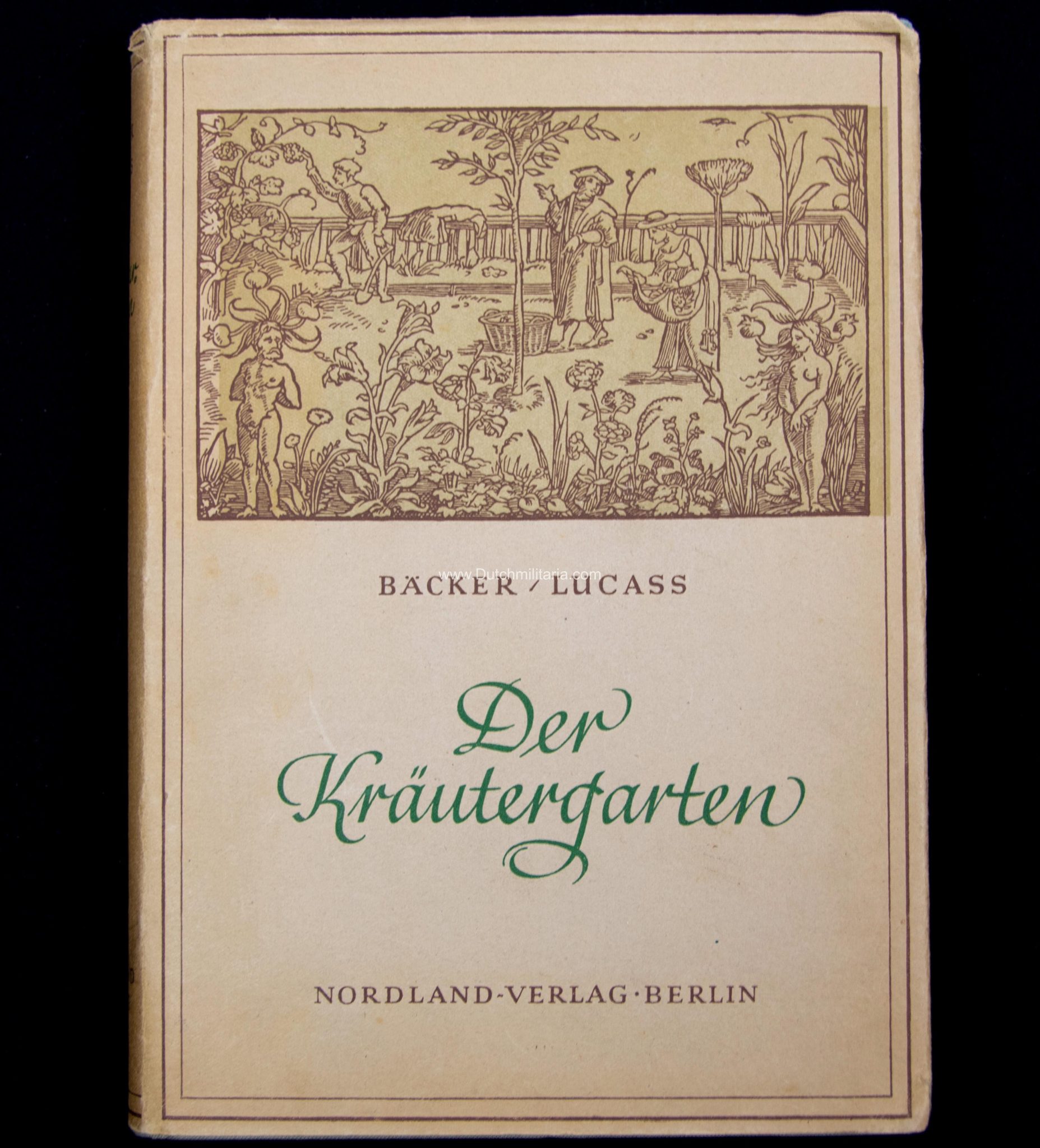 (Book) SS Der Kräutergarten + Dustjacket- Nordland Verlag (1940) - EXTREMELY RARE