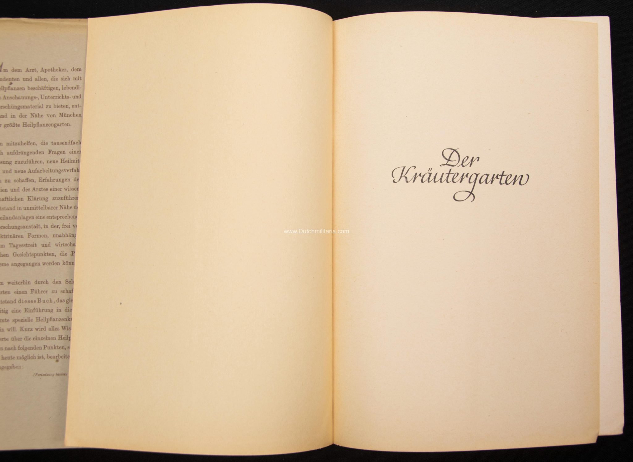 (Book) SS Der Kräutergarten + Dustjacket- Nordland Verlag (1940) - EXTREMELY RARE