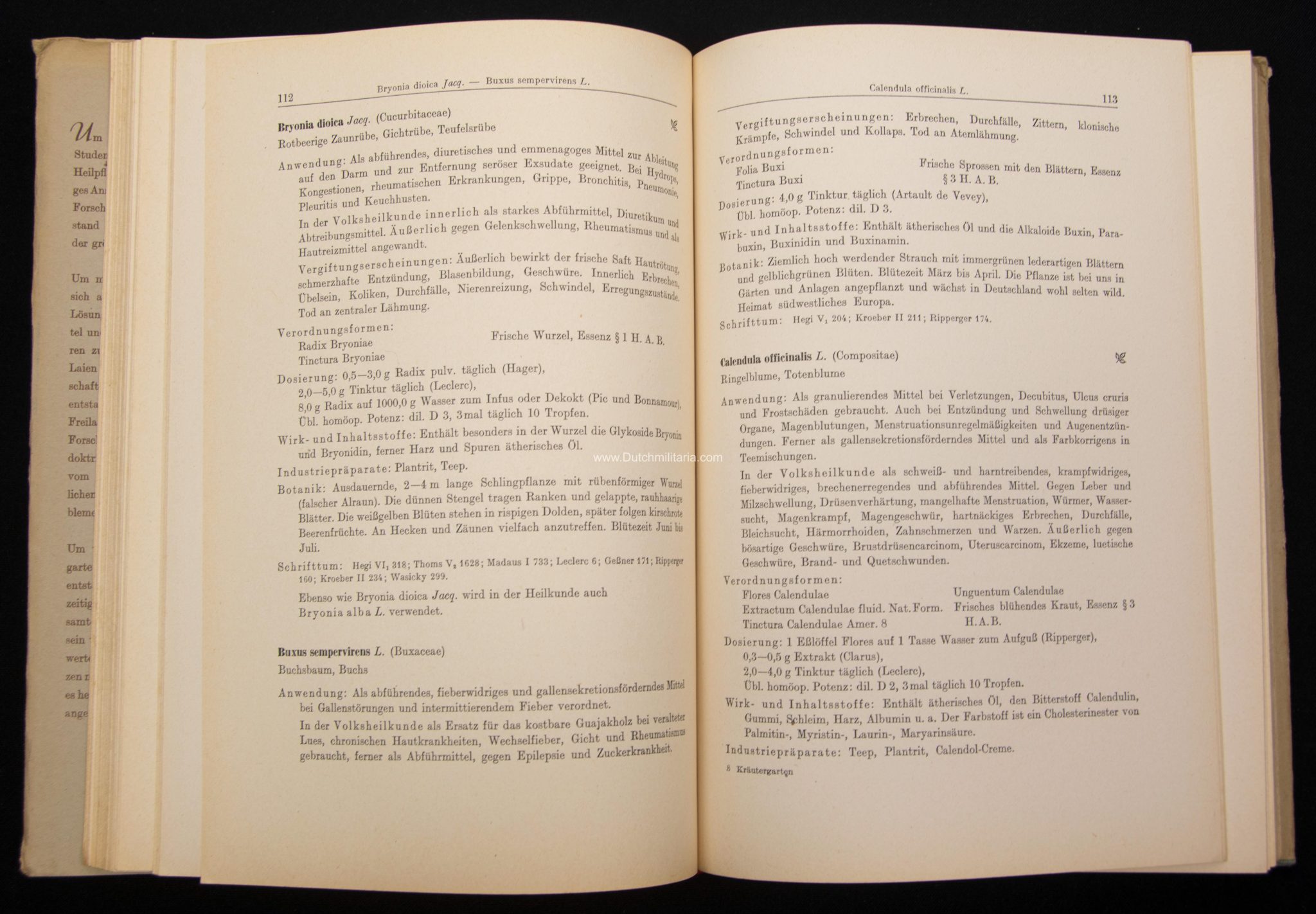 (Book) SS Der Kräutergarten + Dustjacket- Nordland Verlag (1940) - EXTREMELY RARE