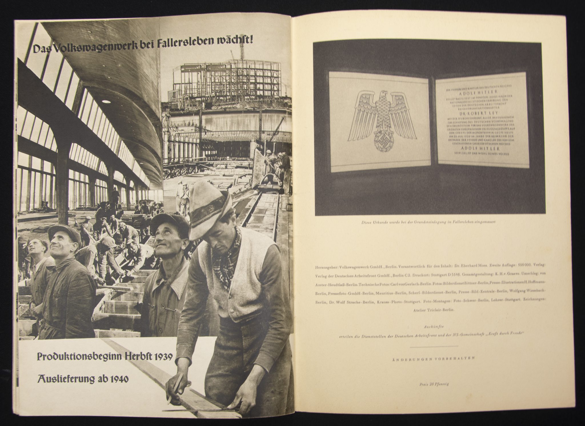 (Booklet) Dein KdF-Wagen (Volkswagen) Der KdF-Wagen - vollzogener Wille des Führers (1936)