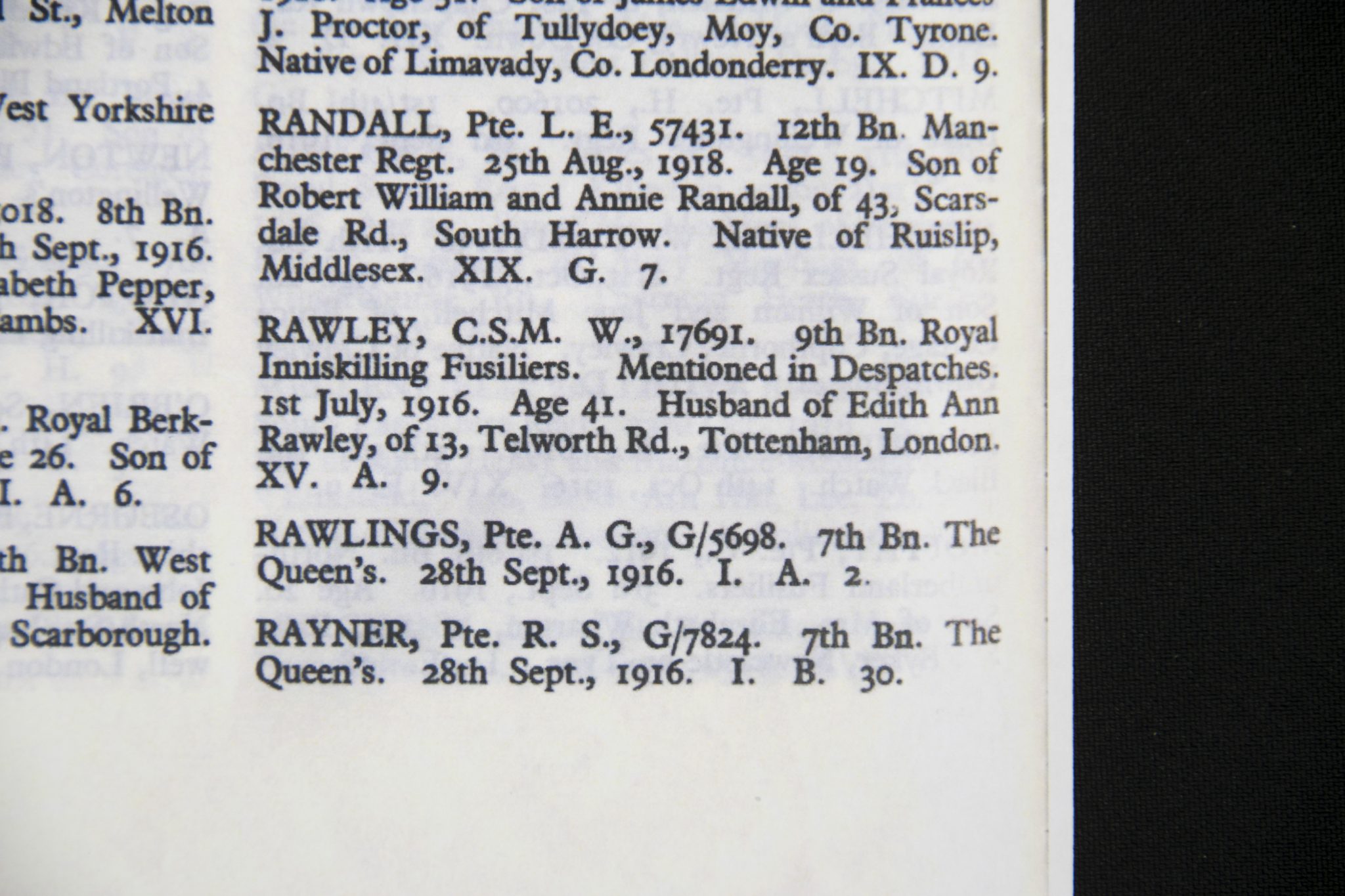 (British Army) First Day of the Somme 1 July 1916 - 1914-15 Star of Company Serjeant Major William Rawley, 17691, 9th Bn., Royal Inniskilling Fusiliers - Image 38
