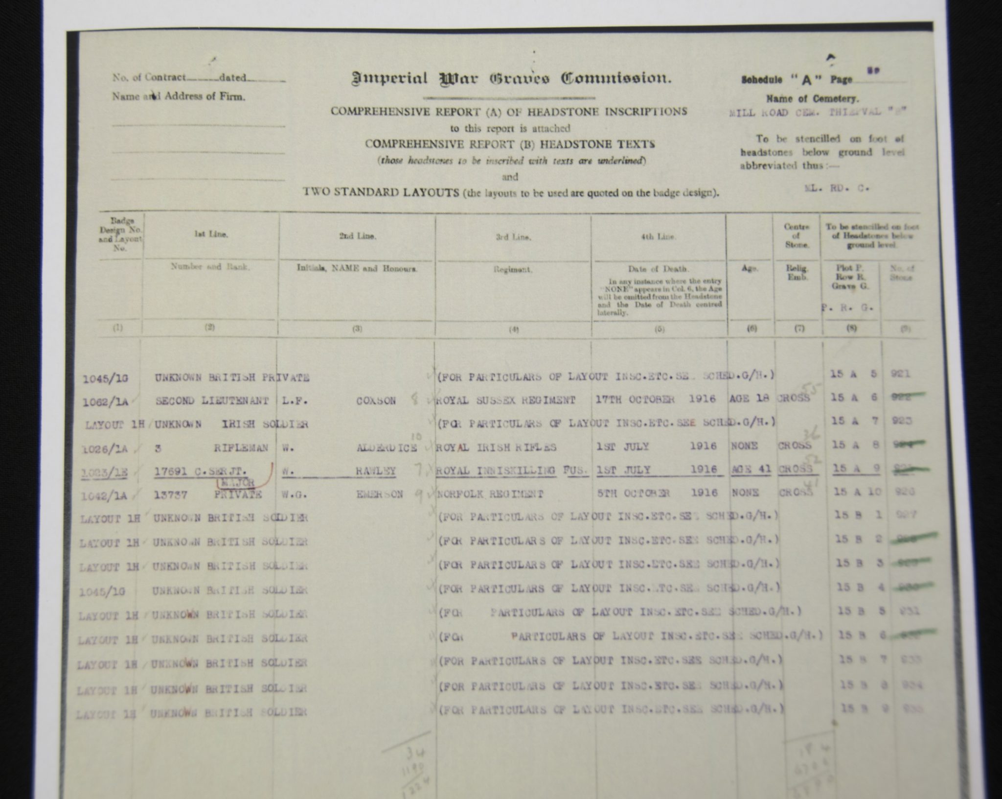 (British Army) First Day of the Somme 1 July 1916 - 1914-15 Star of Company Serjeant Major William Rawley, 17691, 9th Bn., Royal Inniskilling Fusiliers - Image 16