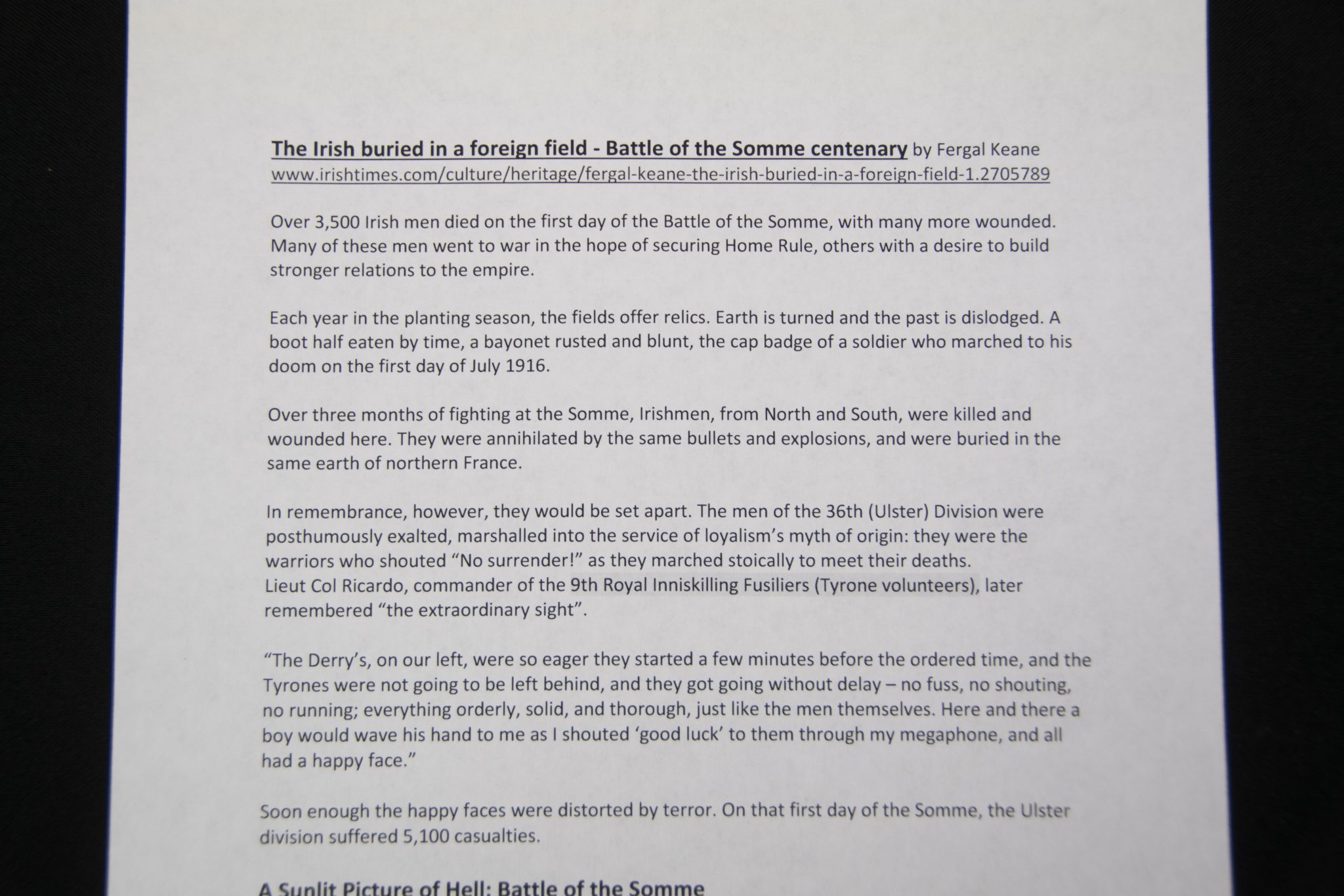 (British Army) First Day of the Somme 1 July 1916 - 1914-15 Star of Company Serjeant Major William Rawley, 17691, 9th Bn., Royal Inniskilling Fusiliers - Image 27