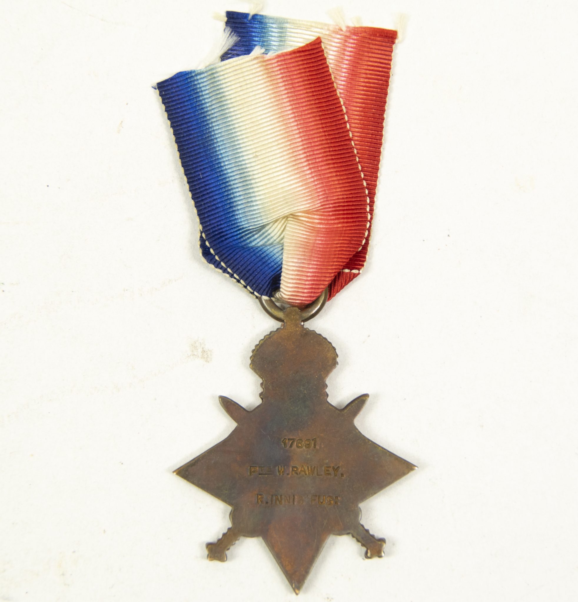 (British Army) First Day of the Somme 1 July 1916 - 1914-15 Star of Company Serjeant Major William Rawley, 17691, 9th Bn., Royal Inniskilling Fusiliers - Image 4