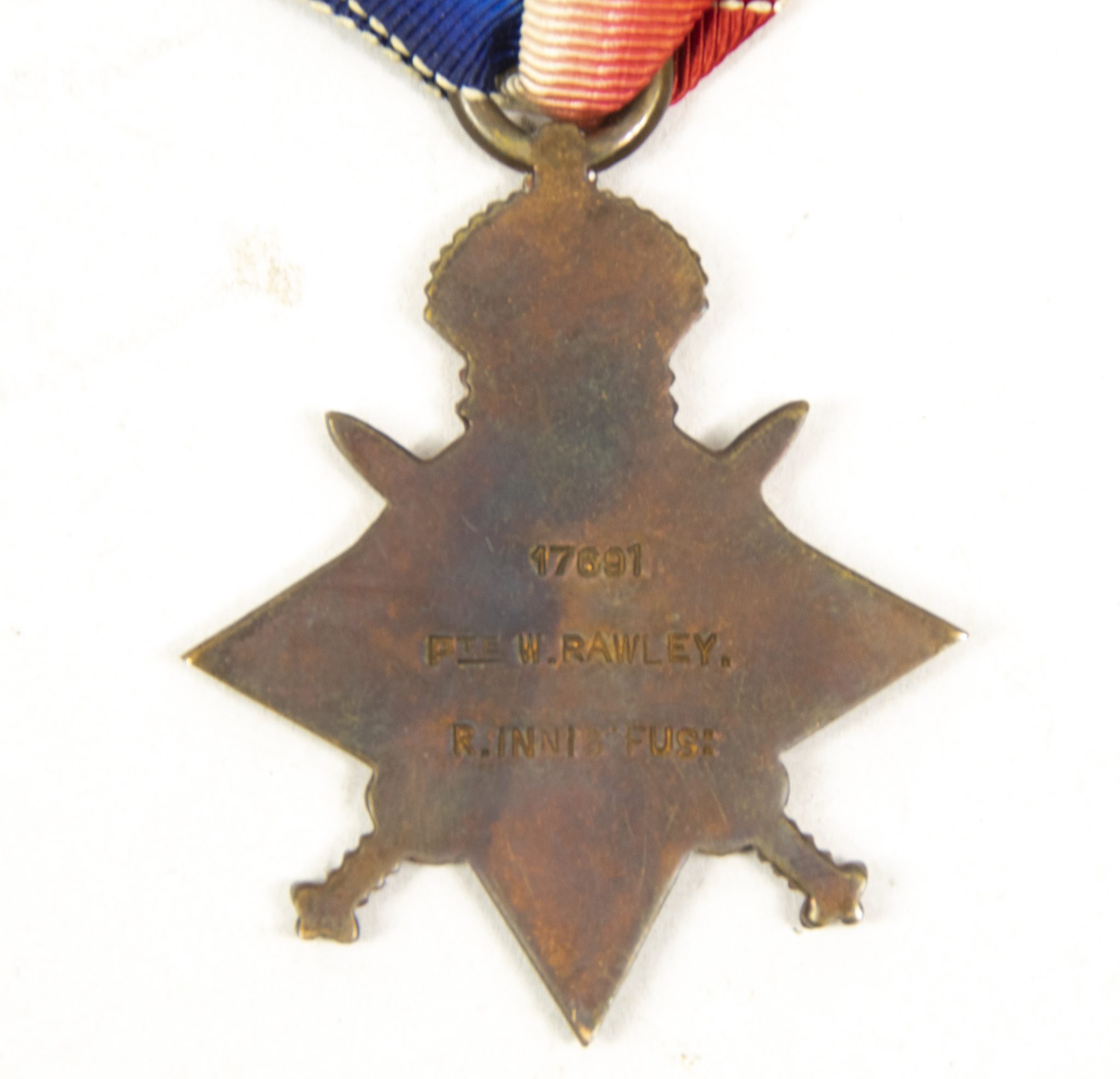 (British Army) First Day of the Somme 1 July 1916 - 1914-15 Star of Company Serjeant Major William Rawley, 17691, 9th Bn., Royal Inniskilling Fusiliers - Image 5