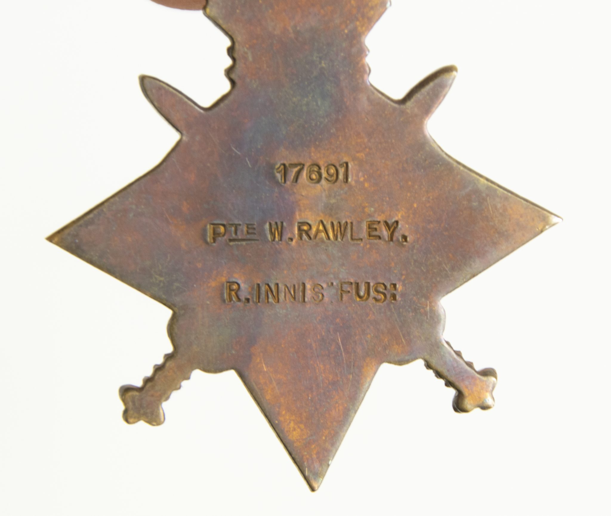 (British Army) First Day of the Somme 1 July 1916 - 1914-15 Star of Company Serjeant Major William Rawley, 17691, 9th Bn., Royal Inniskilling Fusiliers - Image 6