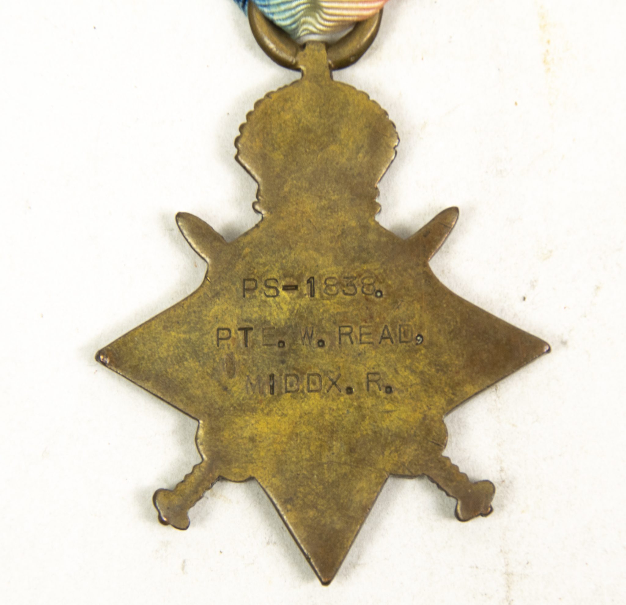 (British Army) First Day of the Somme 1 July 1916 - 1914-15 Star of Lance Corporal Walter Read, 1838, 16th Bn., Middlesex Regiment - Image 5