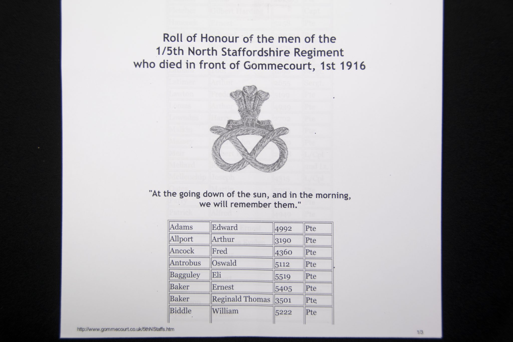 (British Army) First Day of the Somme 1 July 1916 - 1914-15 Star of Private Martin Oates, 5001, 5th Bn., North Staffordshire Regiment - Image 12