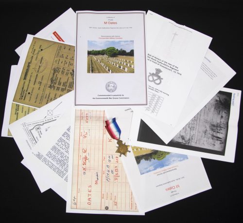 (British Army) First Day of the Somme 1 July 1916 - 1914-15 Star of Private M. Oates, 5001, 5th Bn., North Staffordshire Regiment