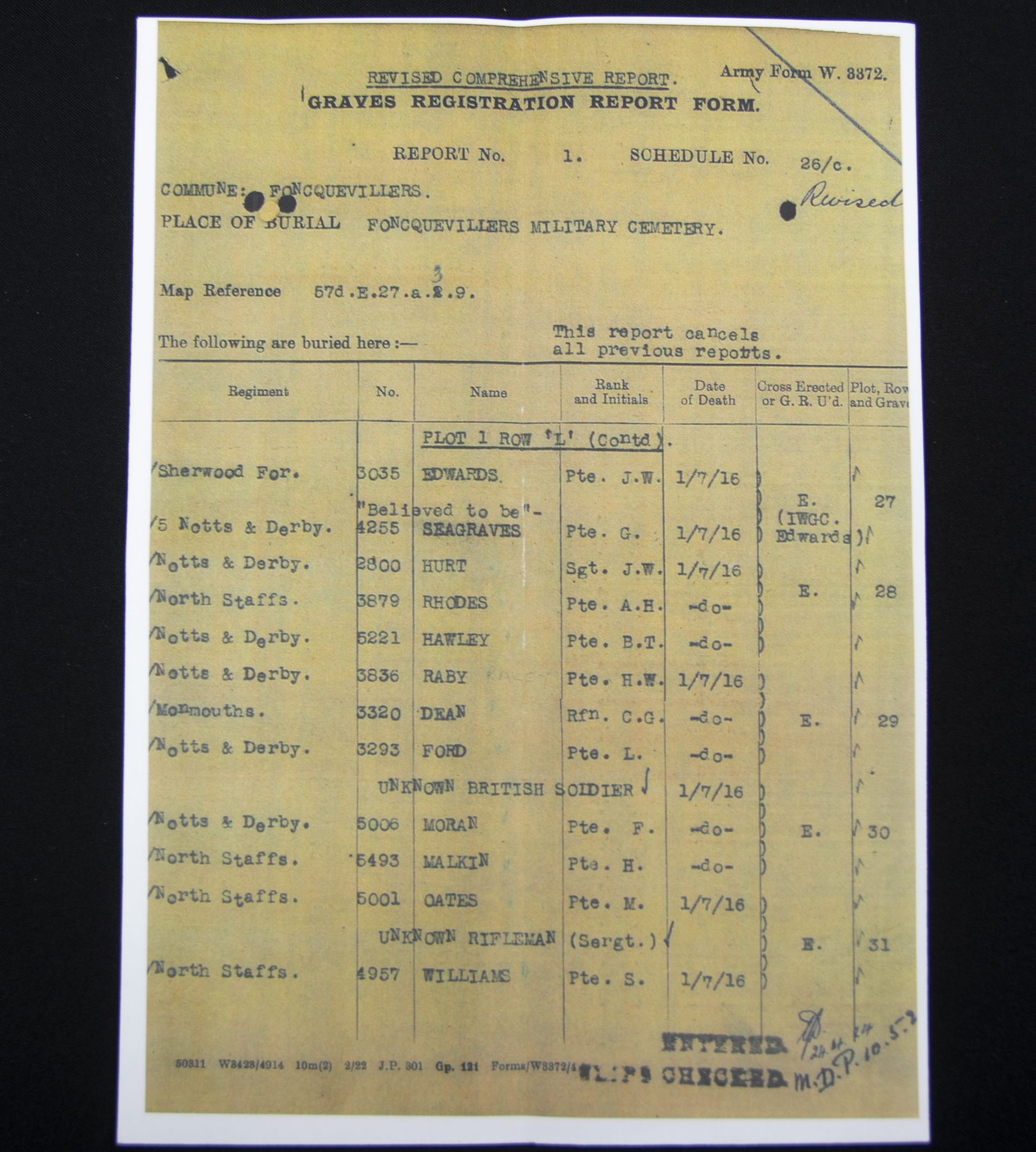 (British Army) First Day of the Somme 1 July 1916 - 1914-15 Star of Private Martin Oates, 5001, 5th Bn., North Staffordshire Regiment - Image 22